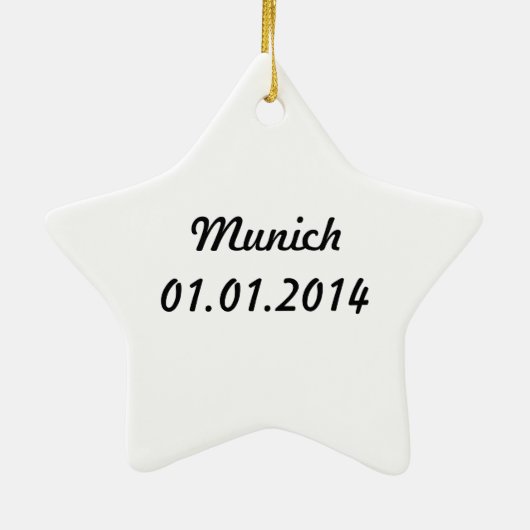 München, Duitsland Keramisch Ornament (Achterkant)