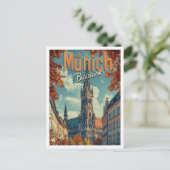 München Duitsland  Kunst Reizen Illustratie Briefkaart (Staand voorkant)