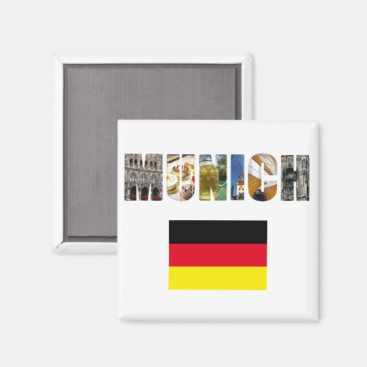 München Duitsland Magneet (Voorkant / Achterkant)