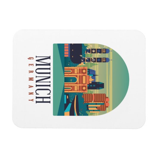 München Duitsland Magnet Magneet (Horizontaal)