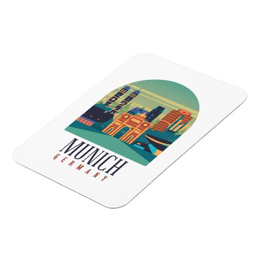 München Duitsland Magnet Magneet (Linkerzijde)
