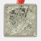 München, Duitsland Metalen Ornament (Voorkant)