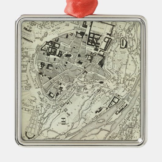 München, Duitsland Metalen Ornament (Voorkant)