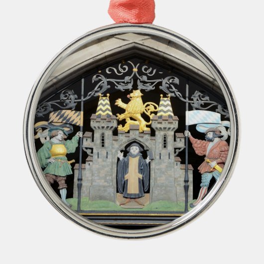 München, Duitsland Metalen Ornament (Voorkant)