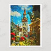 München Duitsland Mooi olieverflandschap Briefkaart (Voorkant)