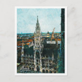 München Duitsland Mooie olieverfstad Briefkaart (Voorkant)