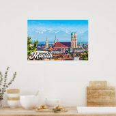 München, Duitsland Poster (Keuken)