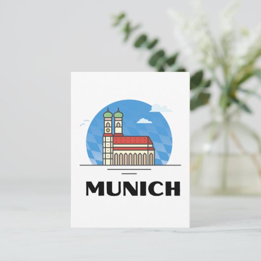 München Duitsland Reis  Briefkaart (Staand voorkant)