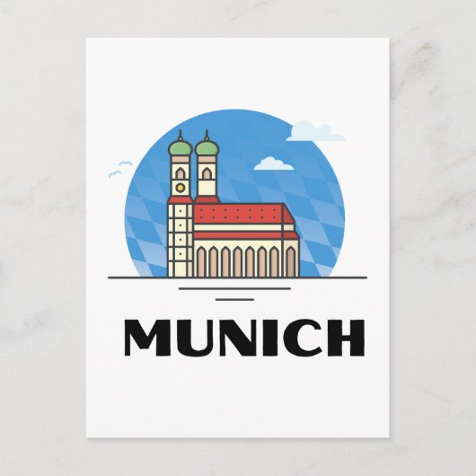 München Duitsland Reis  Briefkaart (Voorkant)