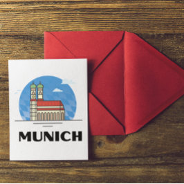 München Duitsland Reis Briefkaart