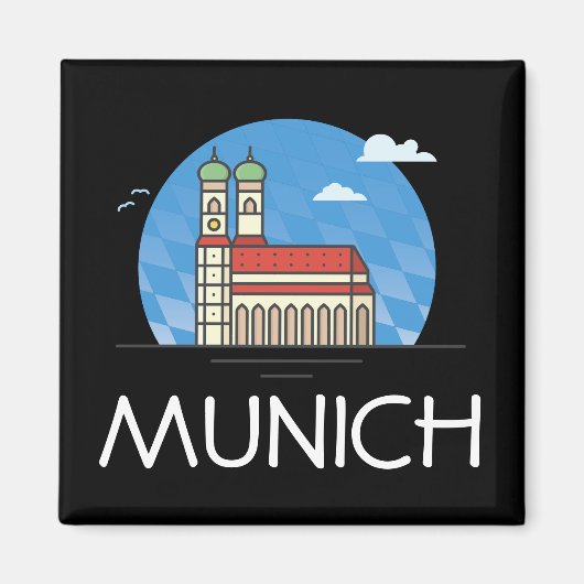 München Duitsland Reis Magneet (Voorkant)