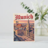 München Duitsland Reis uit het verleden Briefkaart (Staand voorkant)