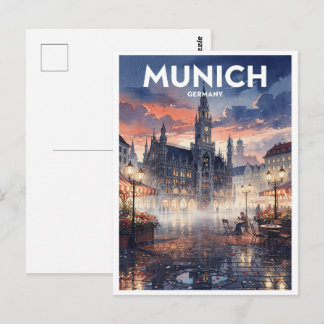 München Duitsland Reis uit het verleden Briefkaart