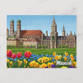 München Duitsland Reizen Briefkaart
