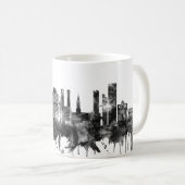 München Duitsland Skyline BW Koffiemok (Voorkant rechts)