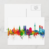 München Duitsland Skyline München Briefkaart (Voorkant / Achterkant)
