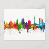 München Duitsland Skyline München Briefkaart (Voorkant)
