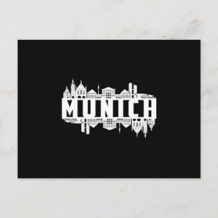 München Duitsland Stad Cityscape Grappig geschenk  Briefkaart