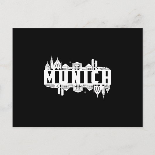 München Duitsland Stad Cityscape Grappig geschenk Briefkaart (Voorkant)