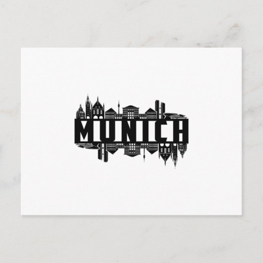 München Duitsland Stadsgezicht Cool Grappig cadeau Briefkaart (Voorkant)