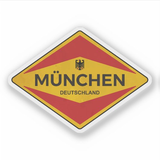 München Duitsland Sticker (Voorkant)