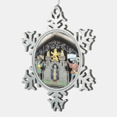 München, Duitsland Tin Sneeuwvlok Ornament (Rechts)