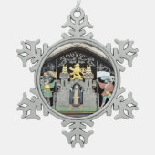 München, Duitsland Tin Sneeuwvlok Ornament (Voorkant)