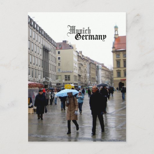 München Duitsland Travel Souvenir Briefkaart (Voorkant)