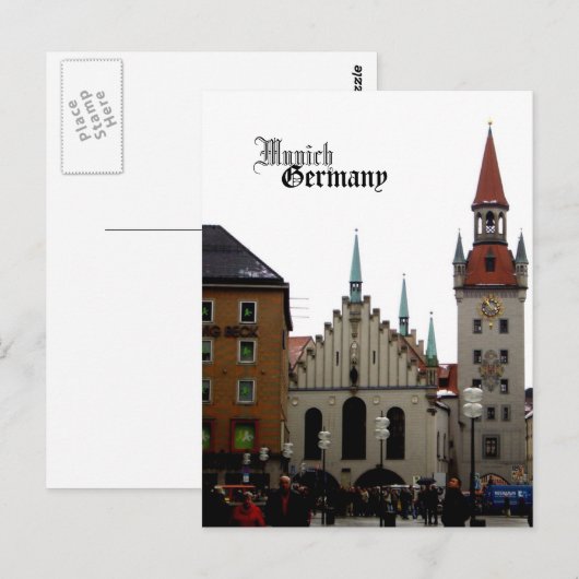 München Duitsland Travel Souvenir Briefkaart (Voorkant / Achterkant)