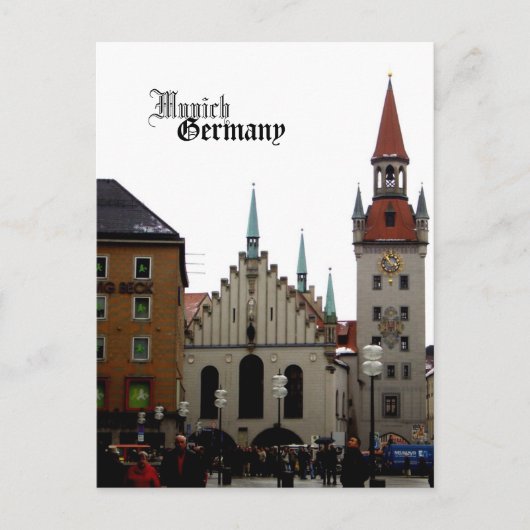 München Duitsland Travel Souvenir Briefkaart (Voorkant)