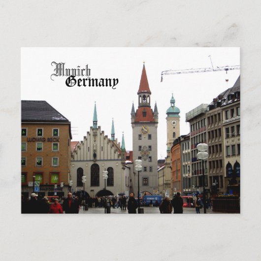 München Duitsland Travel Souvenir Briefkaart (Voorkant)