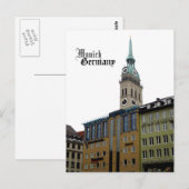 München Duitsland Travel Souvenir Briefkaart (Voorkant / Achterkant)