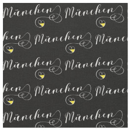 München Flag Heart, München Flagge Stof