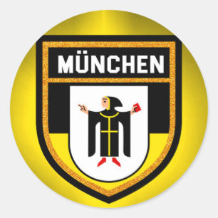 München Flag Ronde Sticker