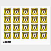 München Flag Vierkante Sticker (Vel)