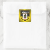 München Flag Vierkante Sticker (Tas)