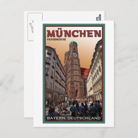 München - Frauenkirche Briefkaart (Voorkant / Achterkant)