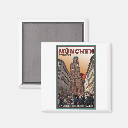 München - Frauenkirche Magneet (Voorkant / Achterkant)