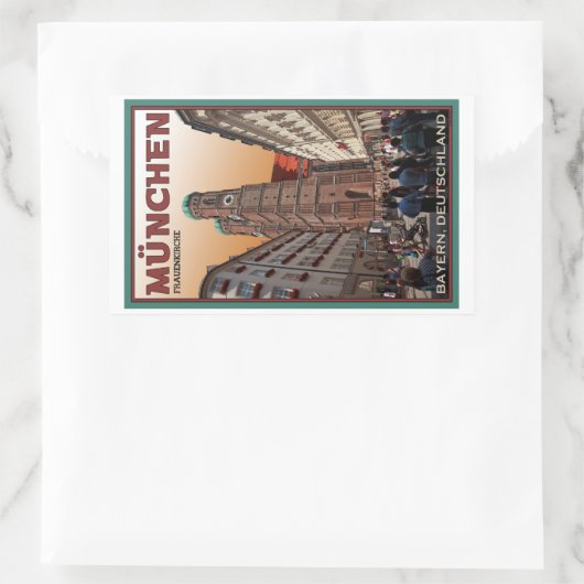 München - Frauenkirche Rechthoekige Sticker (Tas)