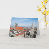 München, Germany Card Kaart (Gele Bloem)