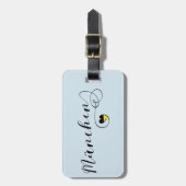 München Heart Bagagelabel Sjabloon München (Voorkant verticaal)