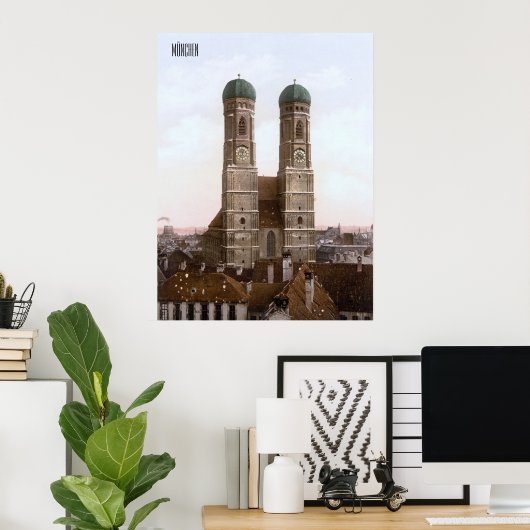 München in de 19e eeuw poster (Thuiskantoor)
