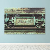 München ist ein Lebensgefühl Canvas Afdruk (Insitu (Houten vloer))