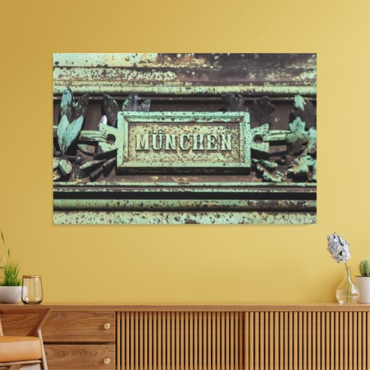 München ist ein Lebensgefühl Canvas Afdruk (Insitu (Woonkamer))