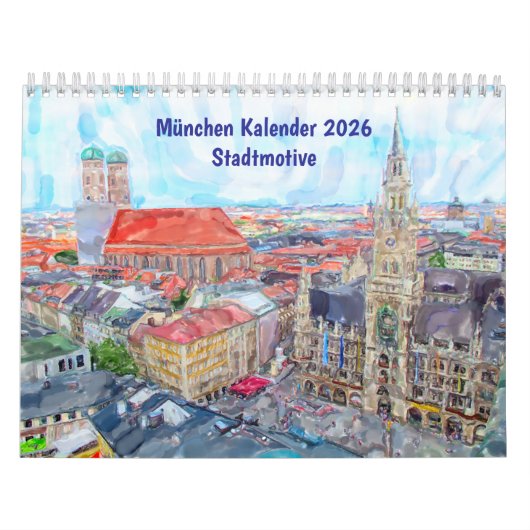 München Kalender 2026 – Stadtmotive (Hoes)