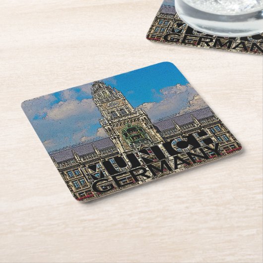 München Kartonnen Onderzetters (Schuin)