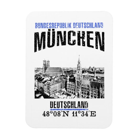 München Magneet (Verticaal)