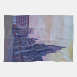 München Marienplatz met stadhuis Theedoek