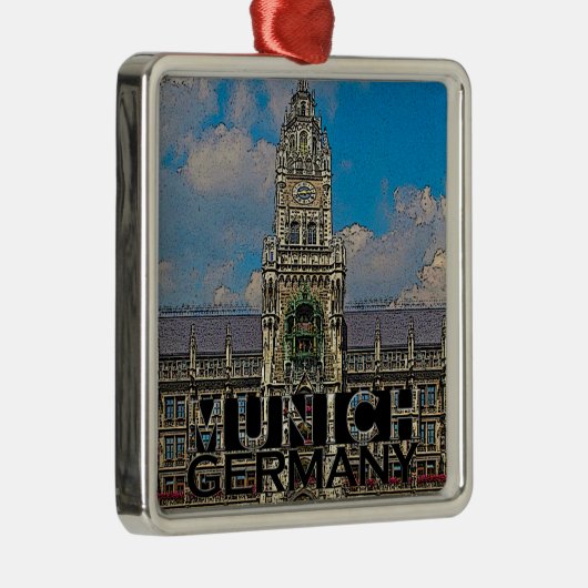 München Metalen Ornament (Rechts)