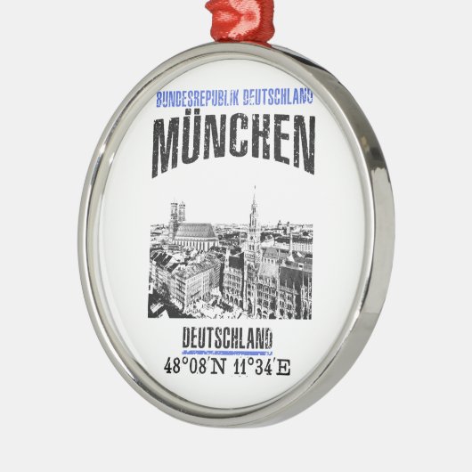 München Metalen Ornament (Links)